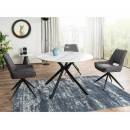 Стол обеденный SIGNAL ASTER белый мрамор/черный мат 120